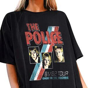 NWT CHASER Sting & The Police T-shirt Ghost in the Machine Tour 81-82 SS Blk XS